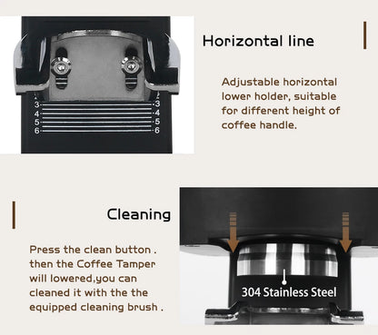 58mm Electric Coffee Tamper Stainless Steel Auto Press