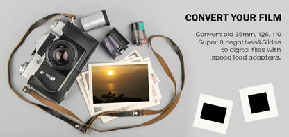 Black 22MP Slide & Negative Digital Converter Scanner