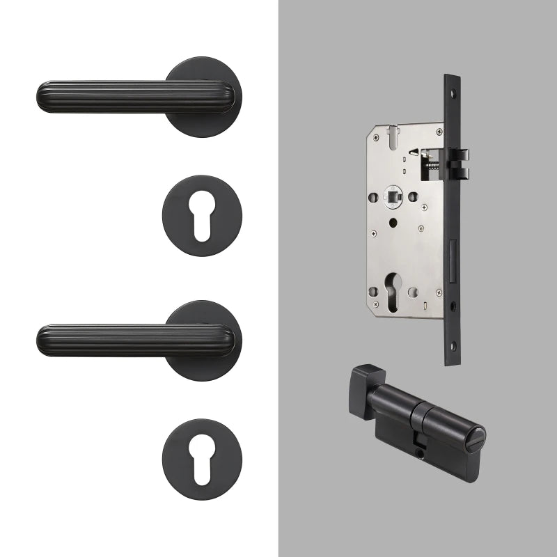 European Style Door Handle Brass Lever Lock