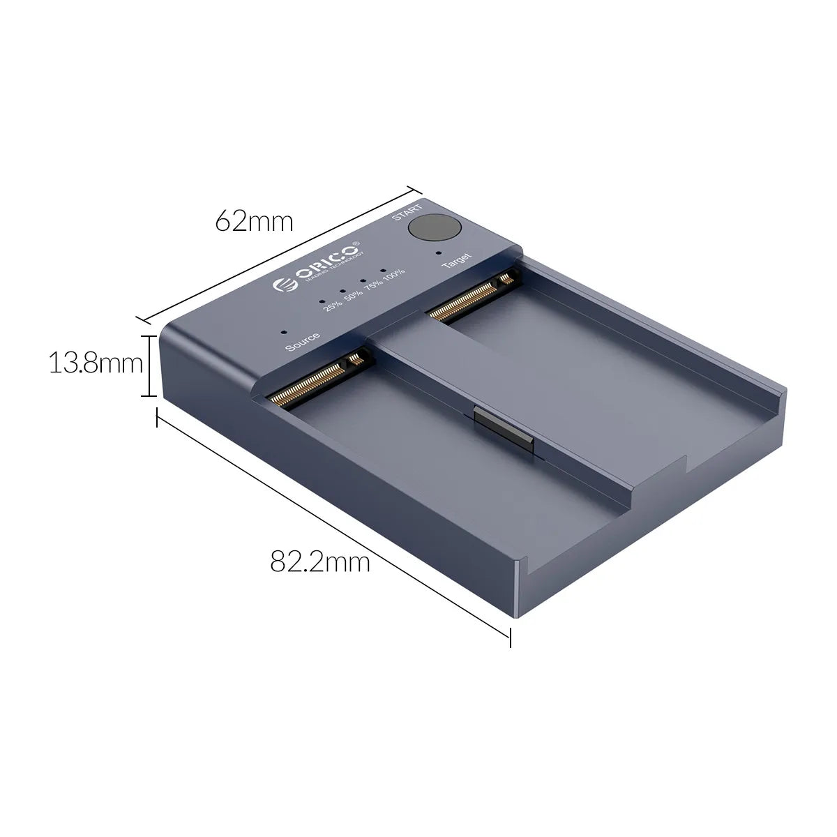 Dual Bay M.2 NVMe SSD Cloner USB-C 8TB