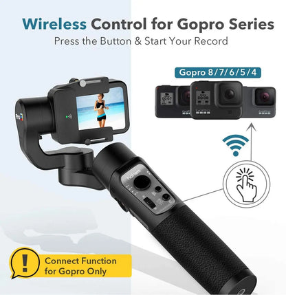 Portable 3-Axis Gimbal Stabilizer for GoPro Action Cameras