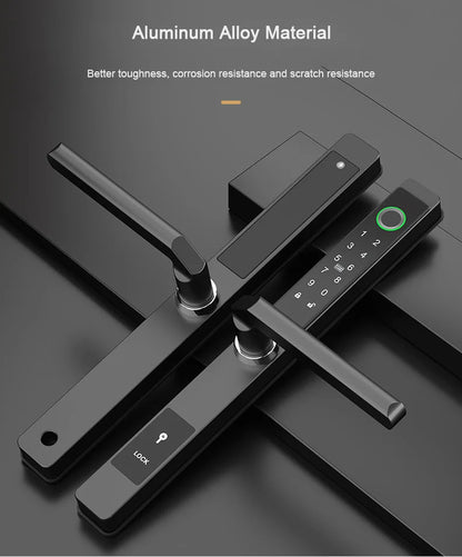 Waterproof Smart Sliding Door Lock Fingerprint Bluetooth PIN