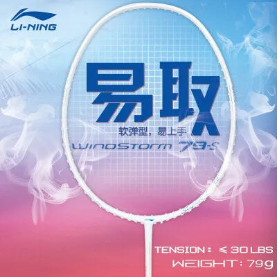 Lightweight Carbon Badminton Racquet Pre Strung Fast Swing