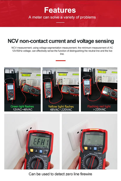 UT89XE Digital Multimeter Professional Auto-Ranging Tester