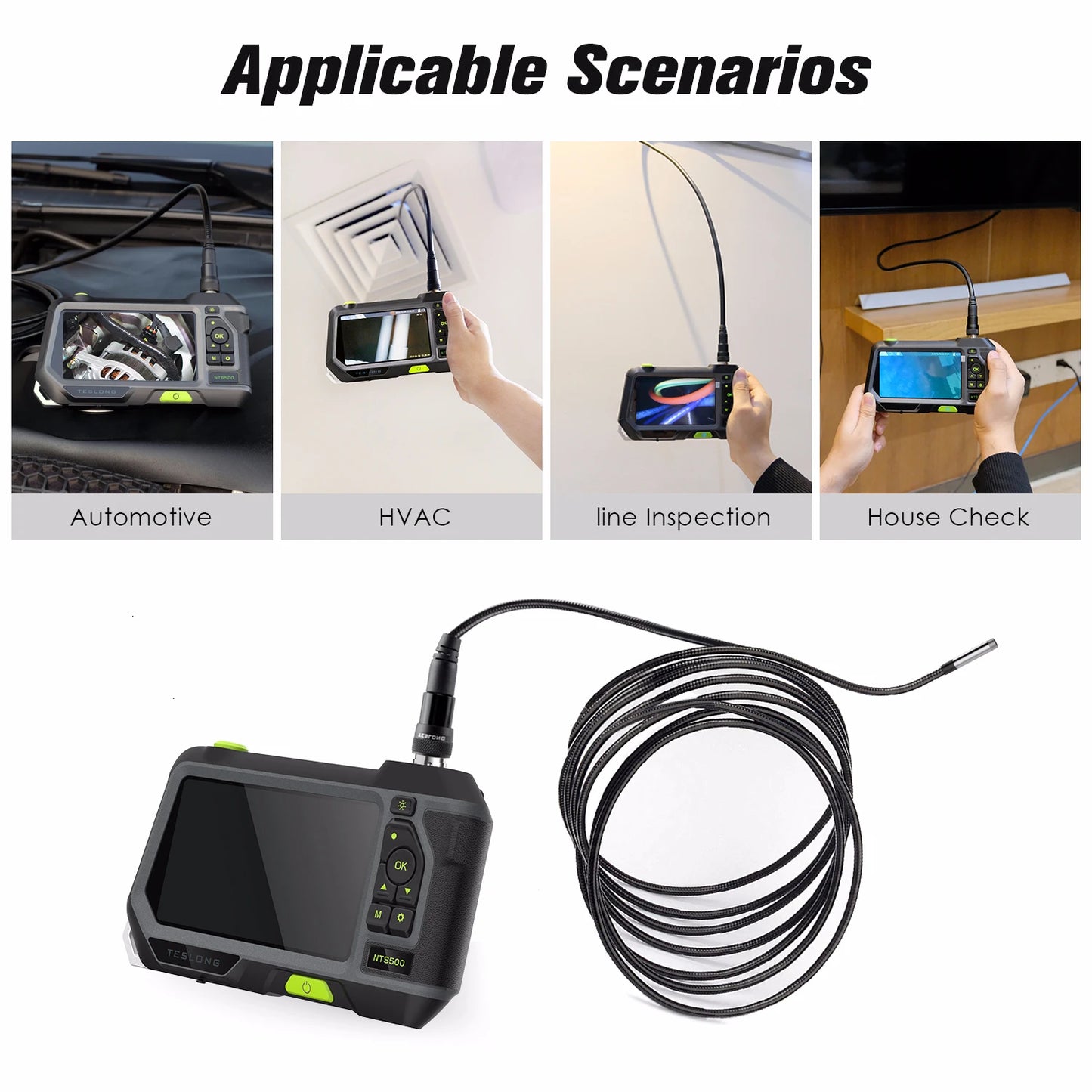 Digital Pipe Inspection Camera 7.6mm 5m