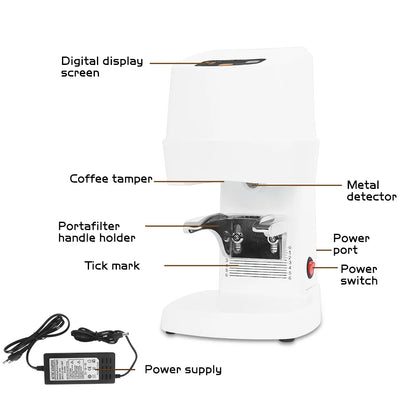 58mm Electric Coffee Tamper Stainless Steel Auto Press