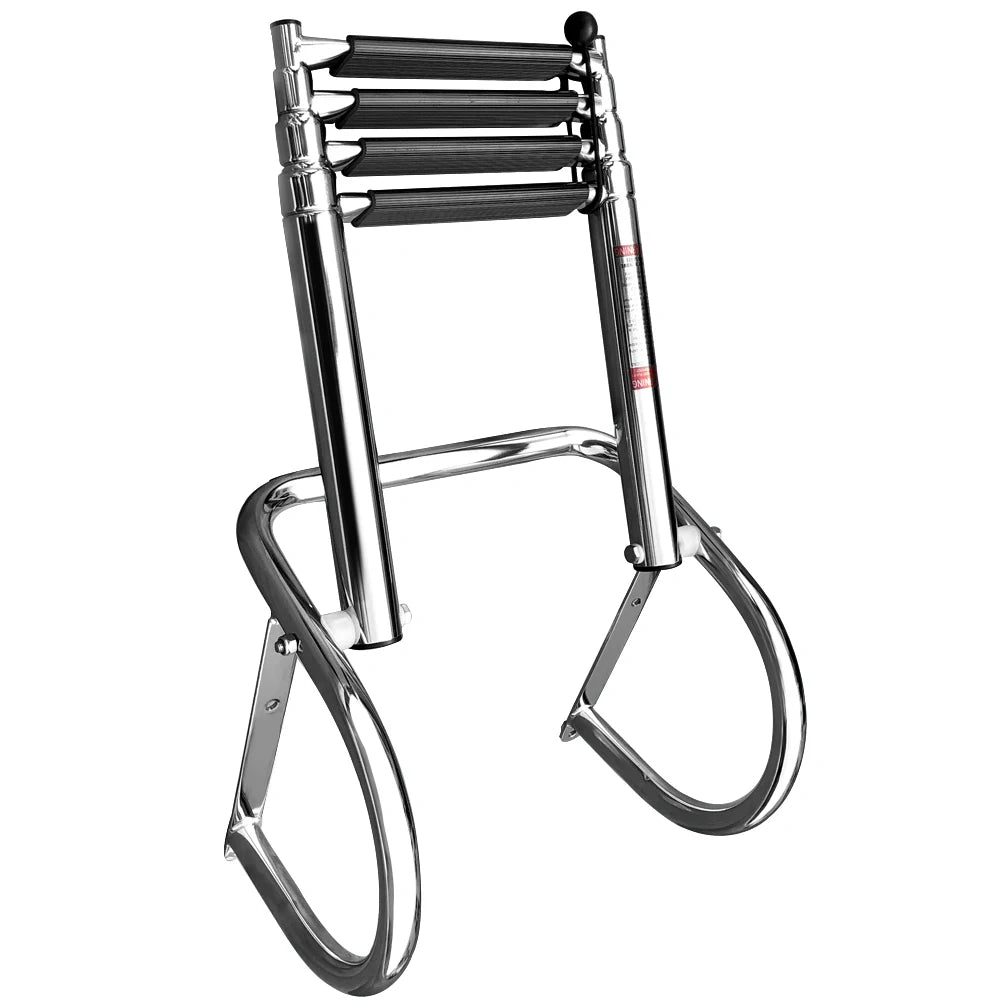 Heavy Duty 4 Step Telescoping Ladder for Boats and Swimmers