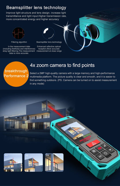 100m Laser Distance Meter with Bluetooth Rangefinder