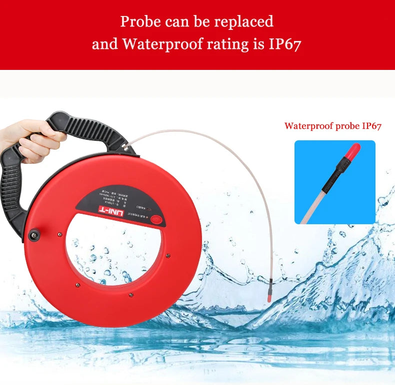 UNI-T 30m Wall Pipe Blockage Detector with Depth Accuracy