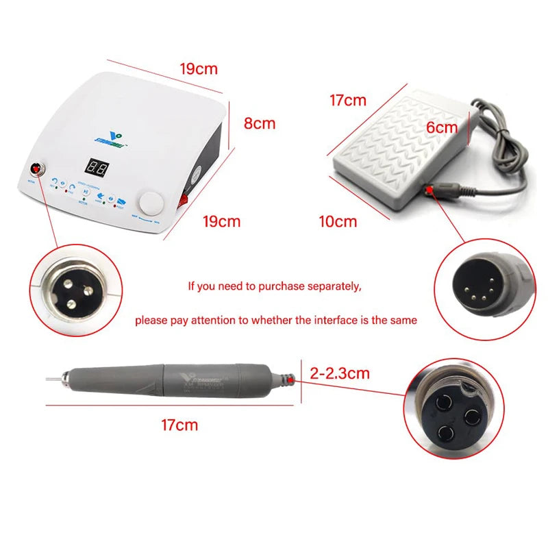 Brushless Nail Drill 50000RPM Rechargeable Electric Micromotor