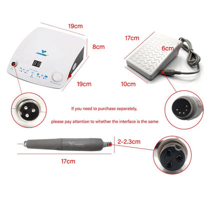 Brushless Nail Drill 50000RPM Rechargeable Electric Micromotor