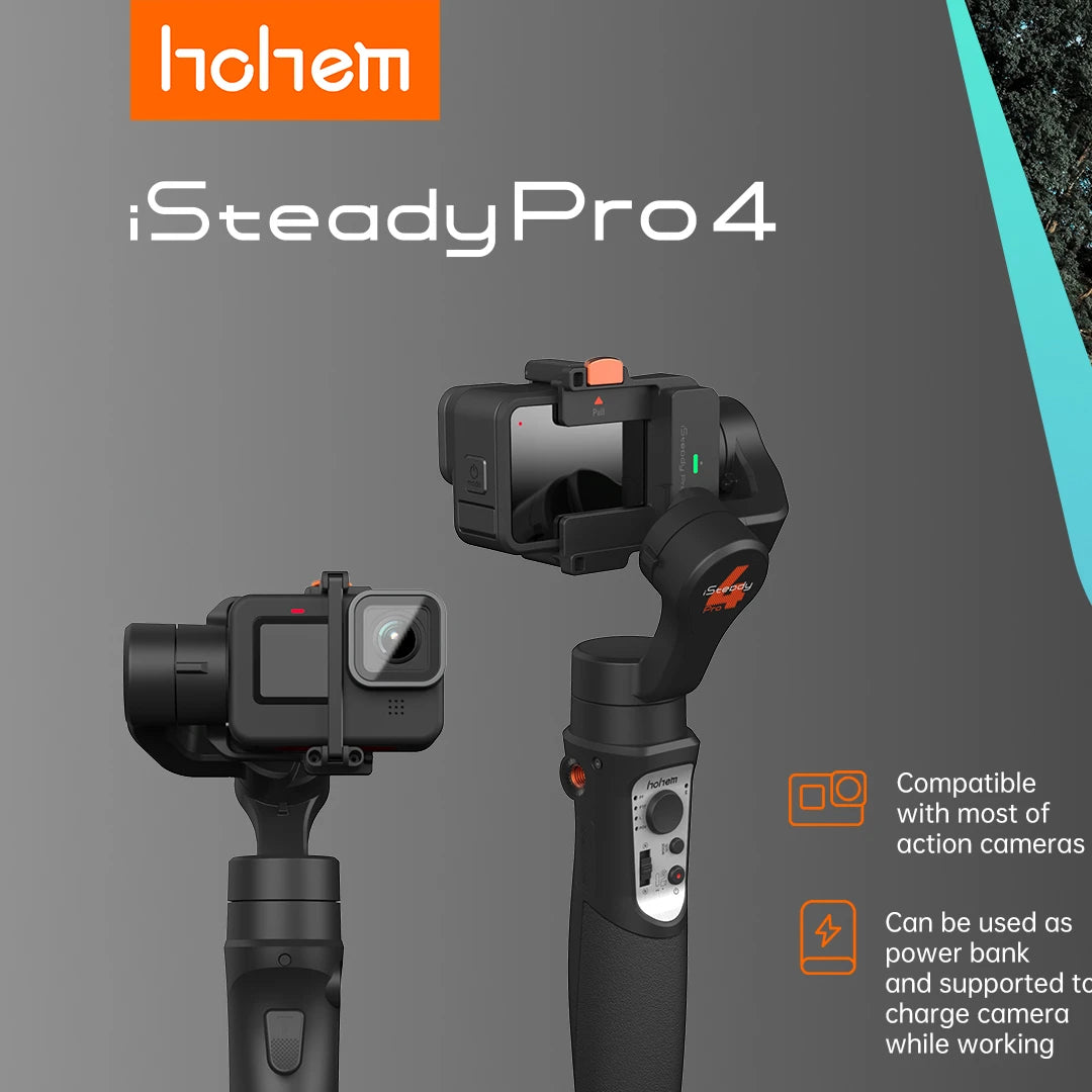 Portable 3-Axis Gimbal Stabilizer for GoPro Action Cameras