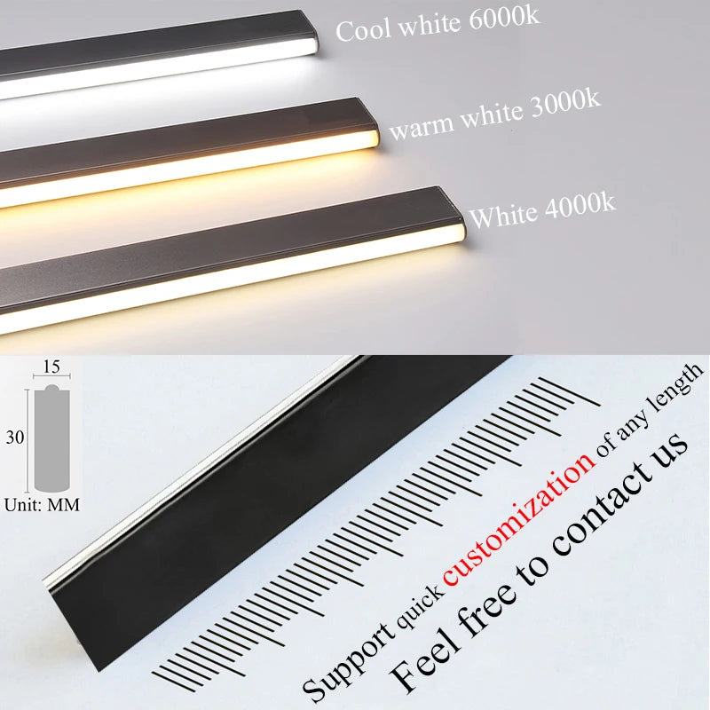 Smart Motion Sensor LED Wardrobe Hanger Rod Light