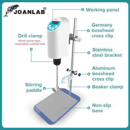 OSC-10L LCD Electric Laboratory Stirrer 10L Capacity