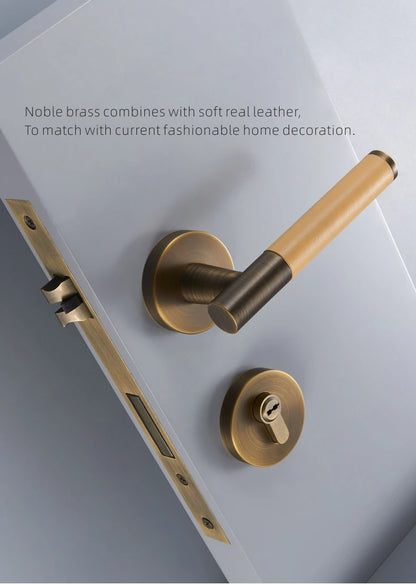 Modern Brass Black-Grey Lever for Bedroom & Bath