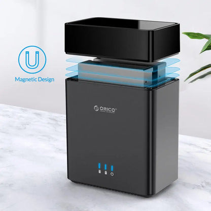 Orico Dual Bay USB-C Hard Drive Enclosure with 5Gbps Speed