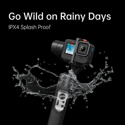 Waterproof 3-Axis Camera Gimbal for Smooth Action Video Shooting