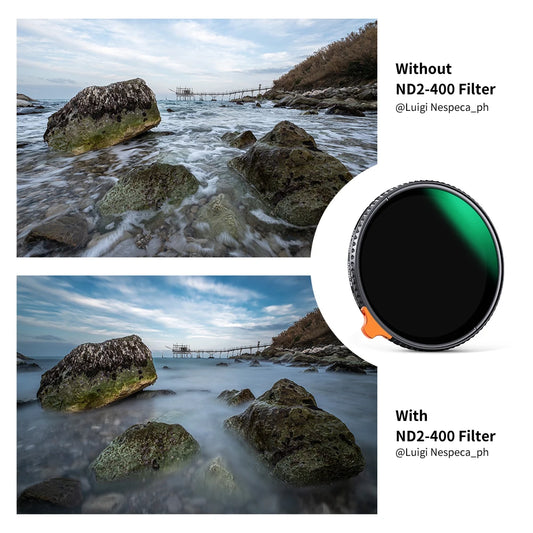 Green 62mm Variable Neutral Density Lens Filter
