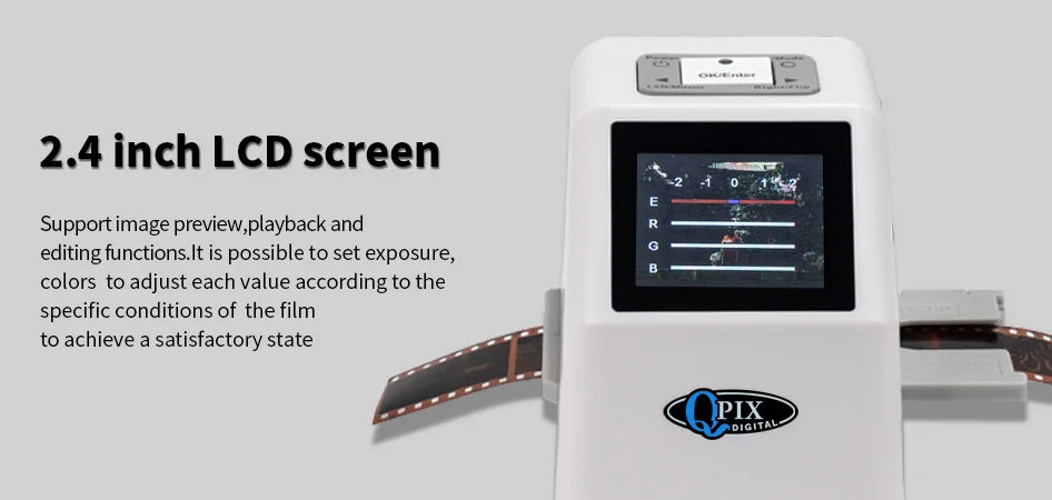 22MP Film & Photo Scanner with White 16GB SD Card