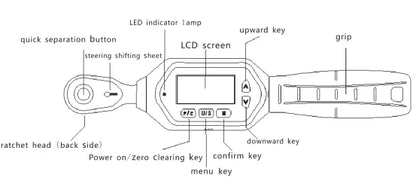 Adjustable Digital Torque Wrench for Bicycle Car Repairs