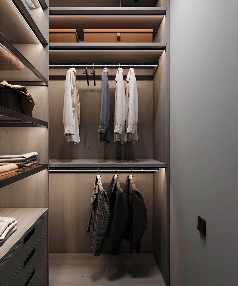 Smart Motion Sensor LED Wardrobe Hanger Rod Light