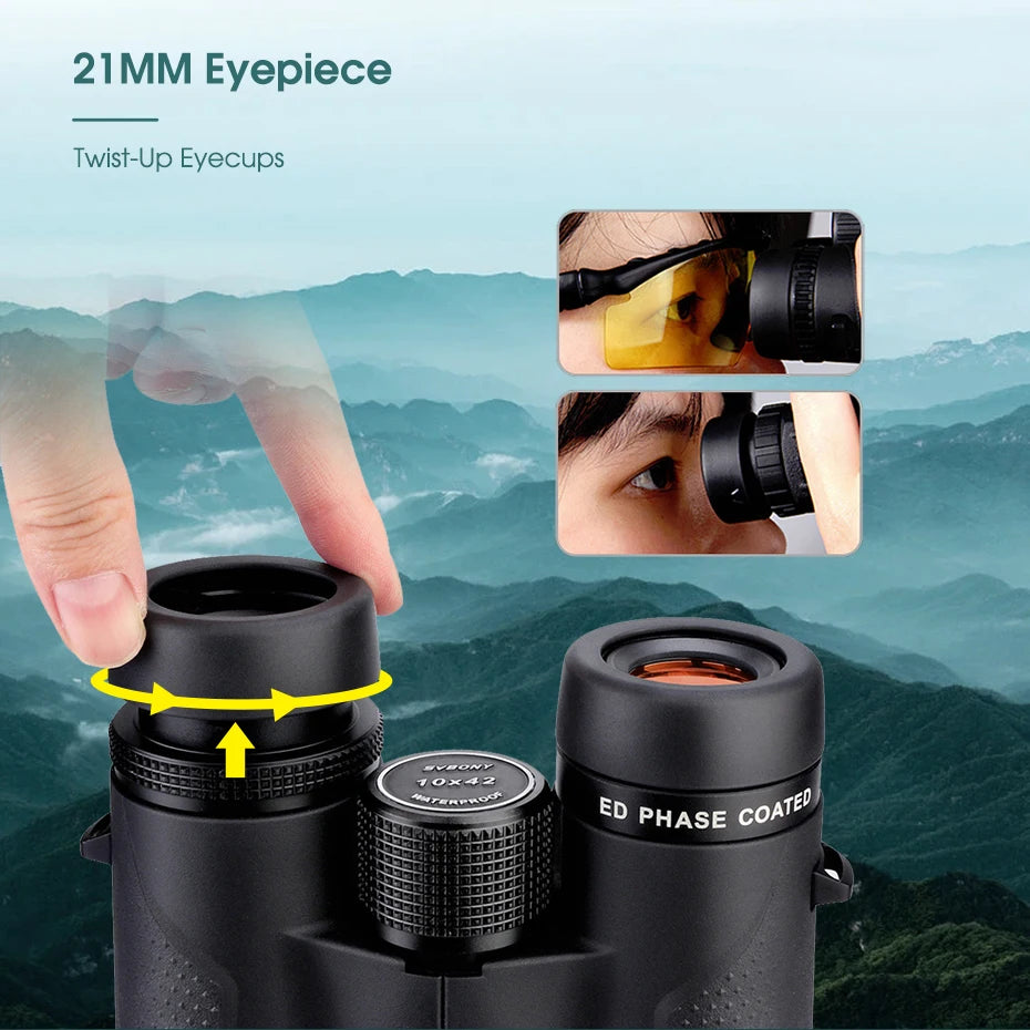 10x42 ED Waterproof Binoculars for Bird Watching