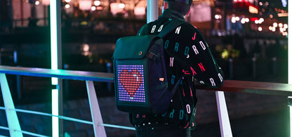 Portable Travel Laptop Bag with Custom LED Pixel Display
