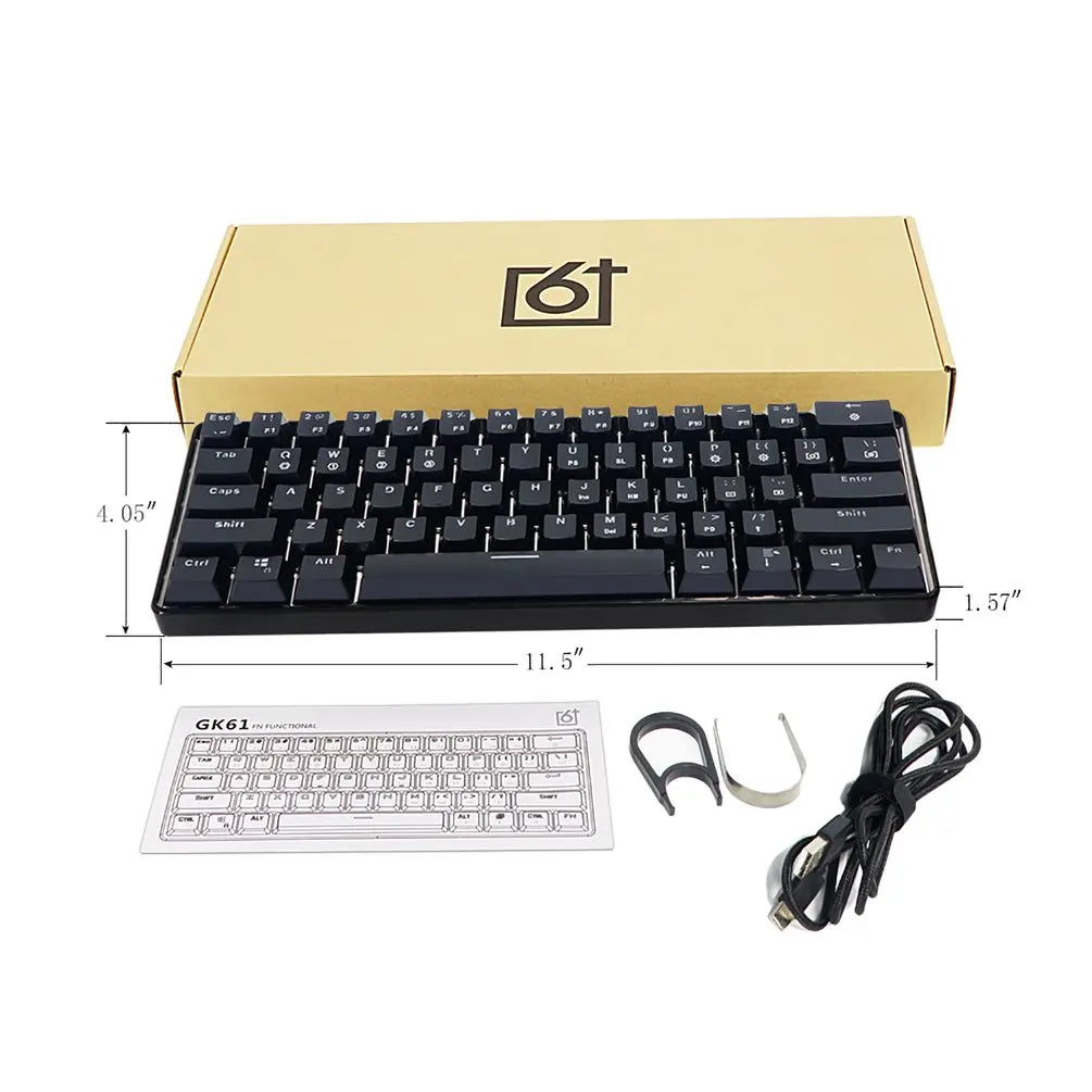 Wireless Mechanical Gaming Keyboard Silent Red Switch