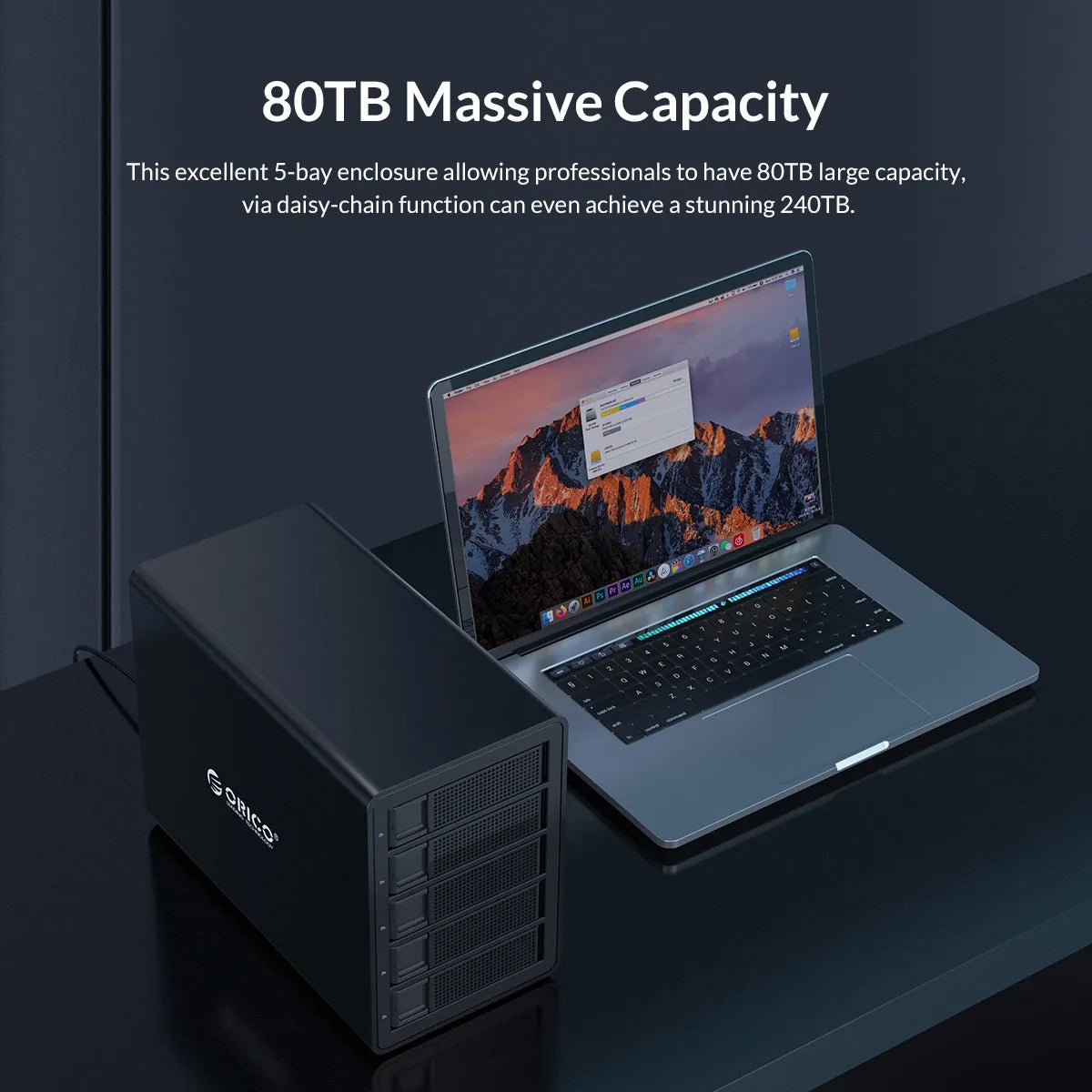 4 Slot 3.5 Inch HDD Docking Station 10Gbps Silver