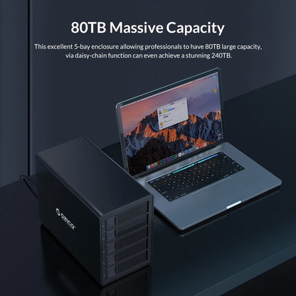 4 Slot 3.5 Inch HDD Docking Station 10Gbps Silver