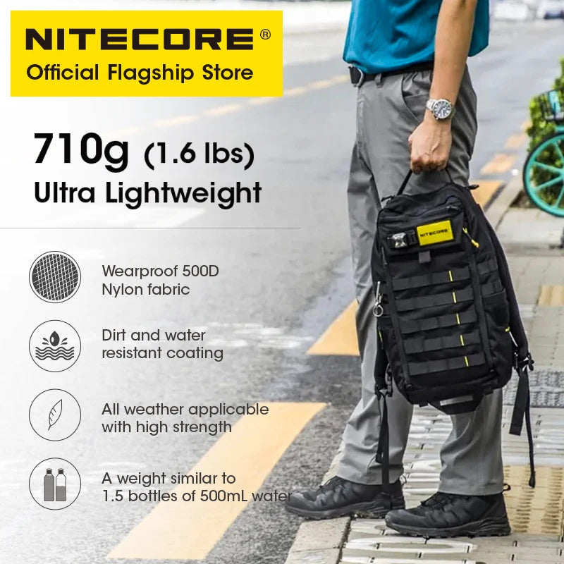 18L Waterproof Tactical Backpack with Patch Panel