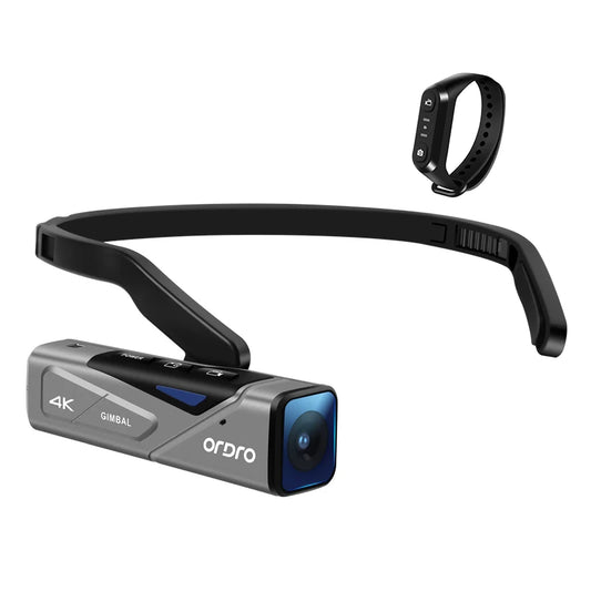 Head Mounted 4K POV Action Camcorder with Remote Control 64GB