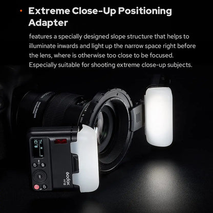 Portable Rechargeable Macro Speedlite for Close-Up Shots