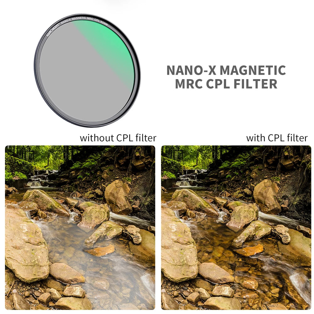 72mm Magnetic Camera Filter Kit Blue ND1000 UV CPL