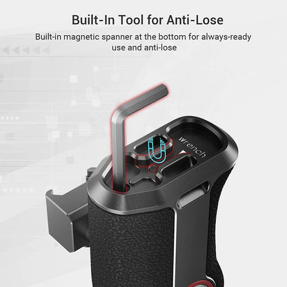 Adjustable Left Side Camera Grip with NATO Rail