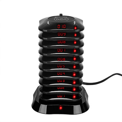 Wireless Restaurant Paging System with Coaster Buzzers and Vibration Alerts