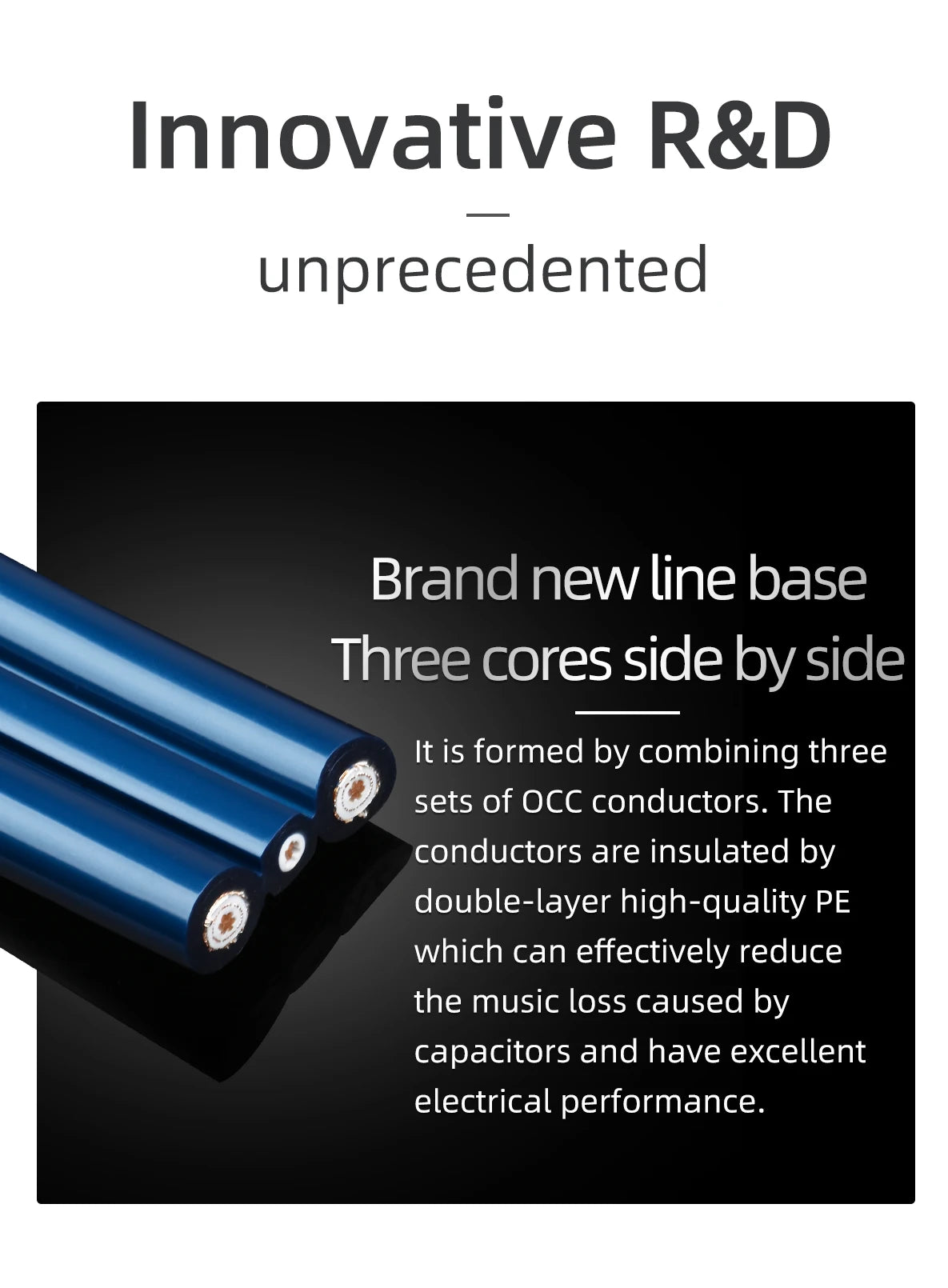 3m Premium Silver-Plated HIFI Power Cord