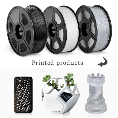 PETG 10 Roll 3D Printing Filament Smooth High Strength Set