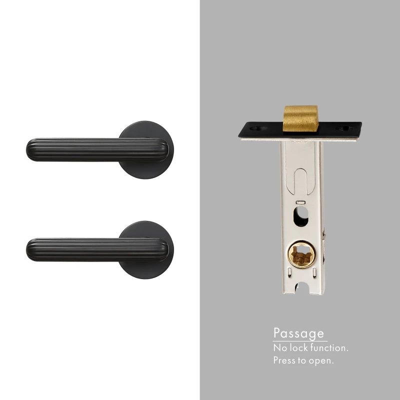 European Style Door Handle Brass Lever Lock