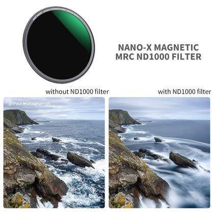 72mm Magnetic Camera Filter Kit Blue ND1000 UV CPL