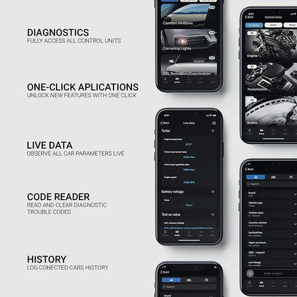OBD2 Car Diagnostic Tool for iOS & Android