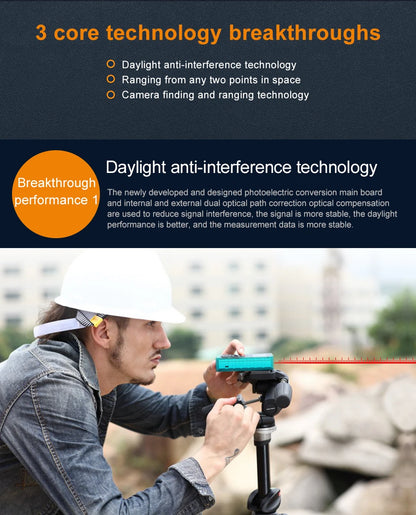 100m Laser Distance Meter with Bluetooth Rangefinder