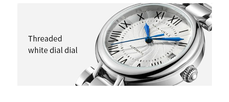 Ladies Automatic Mechanical Watch with Sapphire Crystal Glass