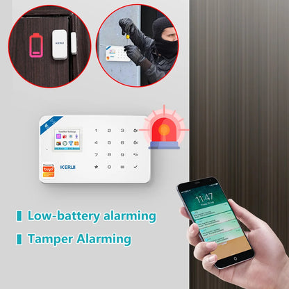 Wireless 4G WiFi Home Security Alarm Kit with App Control
