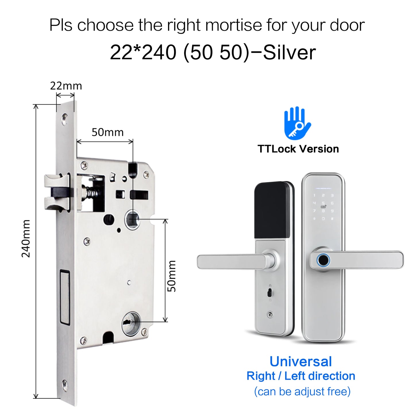 X5 Smart Door Lock WiFi Biometric Fingerprint Access