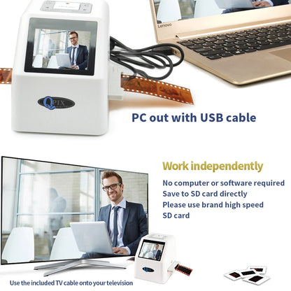 Black 22MP Slide & Negative Digital Converter Scanner