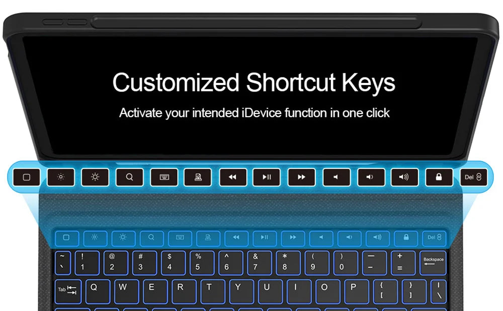 Detachable Bluetooth Keyboard for iPad 10.2 10.5 Inch