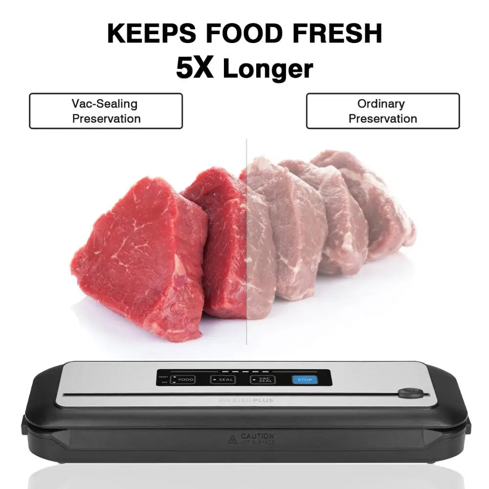Automatic Vacuum Sealer Food Preservation Machine with Cutter