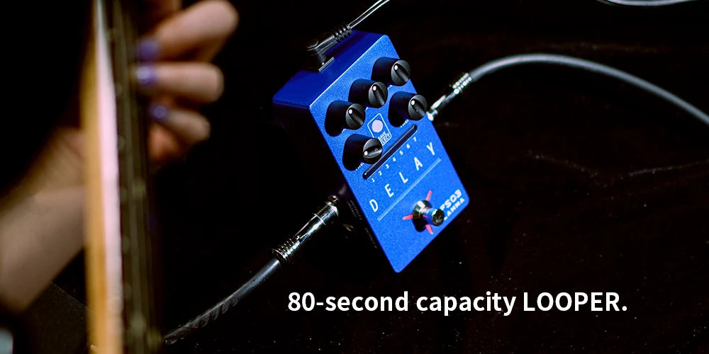 Guitar Delay Pedal FS03 with Looper and Tap Tempo