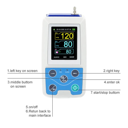 Twenty Four Hour Ambulatory Blood Pressure Monitor Holter Adult Cuff